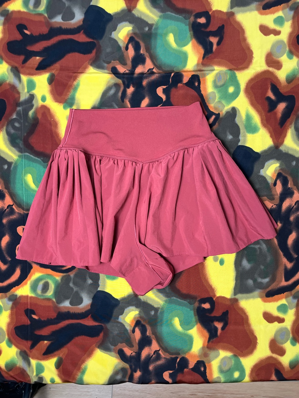 Aerie offline shorts petite small red burgundy active skort